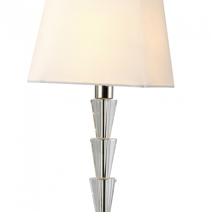 Настольная лампа интерьерная Crystal Lux MARSELA LG1 NICKEL