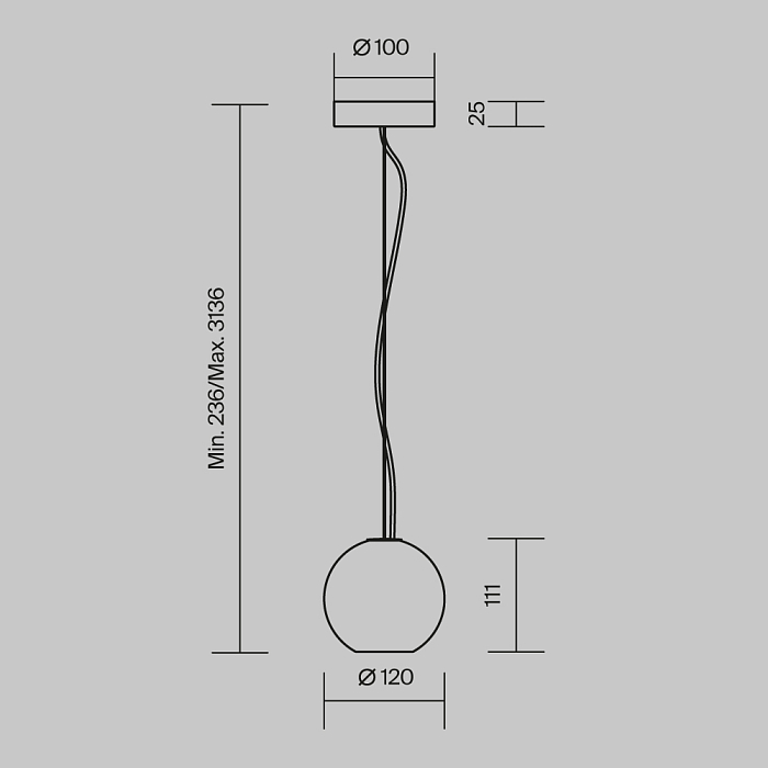 Maytoni MOD461PL-01BG