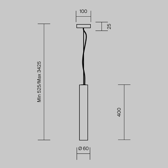 Maytoni MOD461PL-L5BK