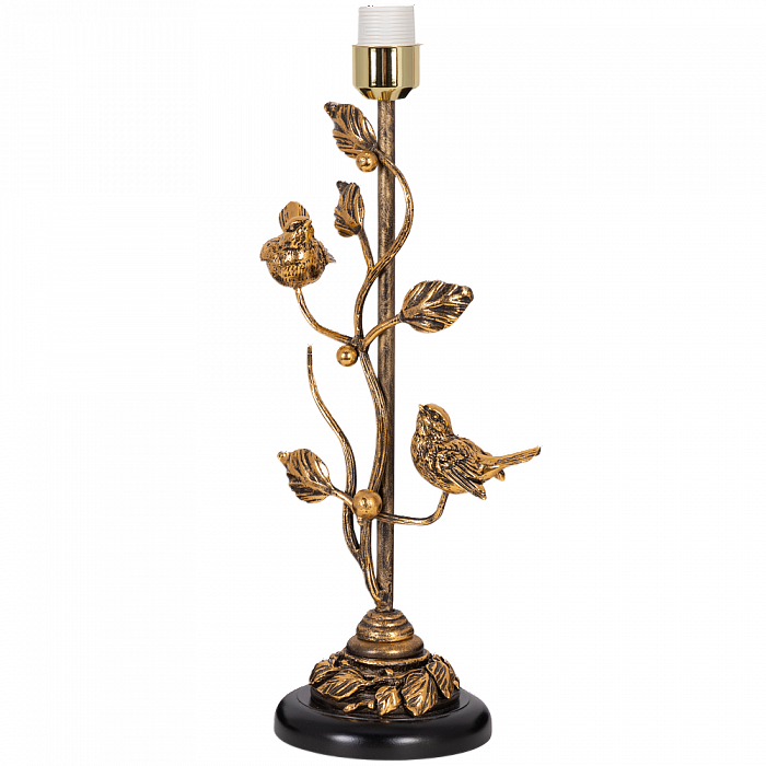 Настольная лампа интерьерная BOGACHO 35068 Каштан, цв. к. Амбер(Бр) Vintage Бронза