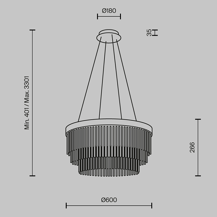 Maytoni MOD486PL-L38BSK