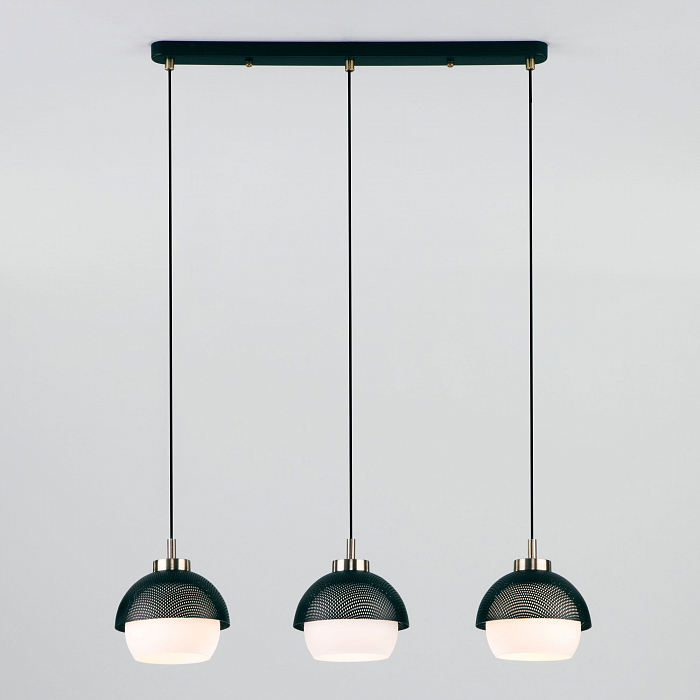 Люстра Eurosvet 50106/3 античная бронза/черный